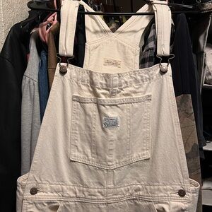 Levi’s Cream White Overalls size Large